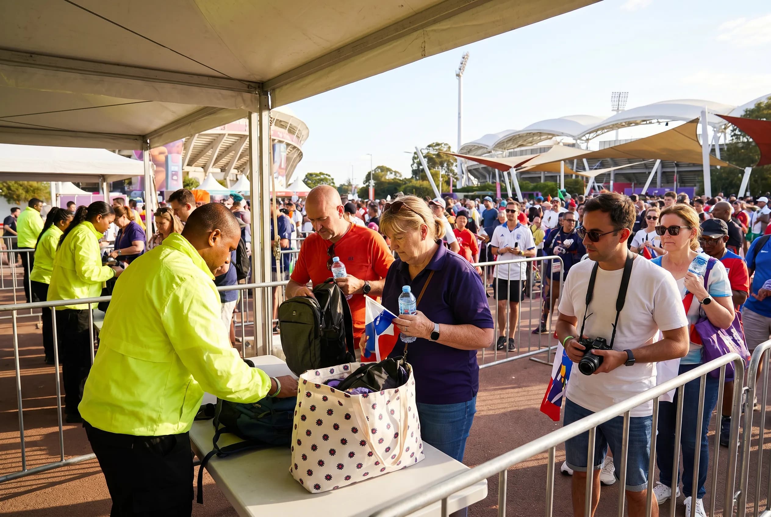 Bright World Cup match-day scene in North America.