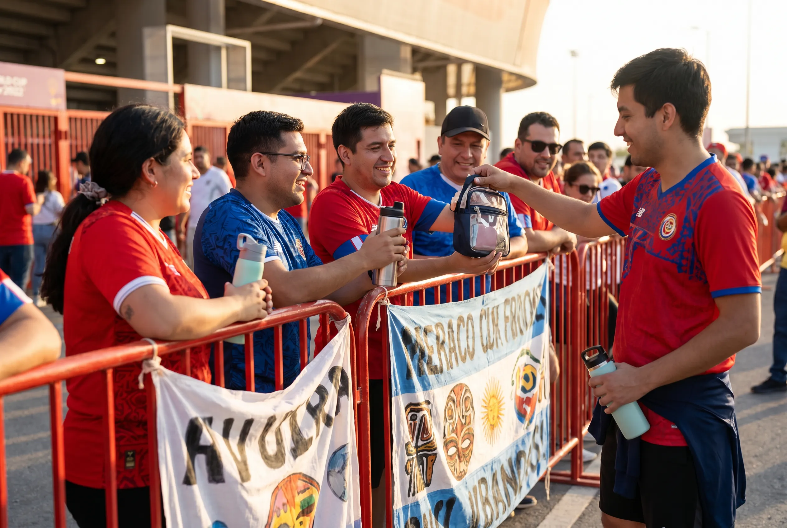 World Cup supporters navigating North America during match day.