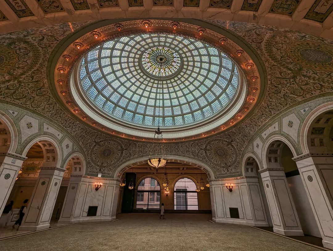 Chicago Fall Light Meets Tiffany Domes