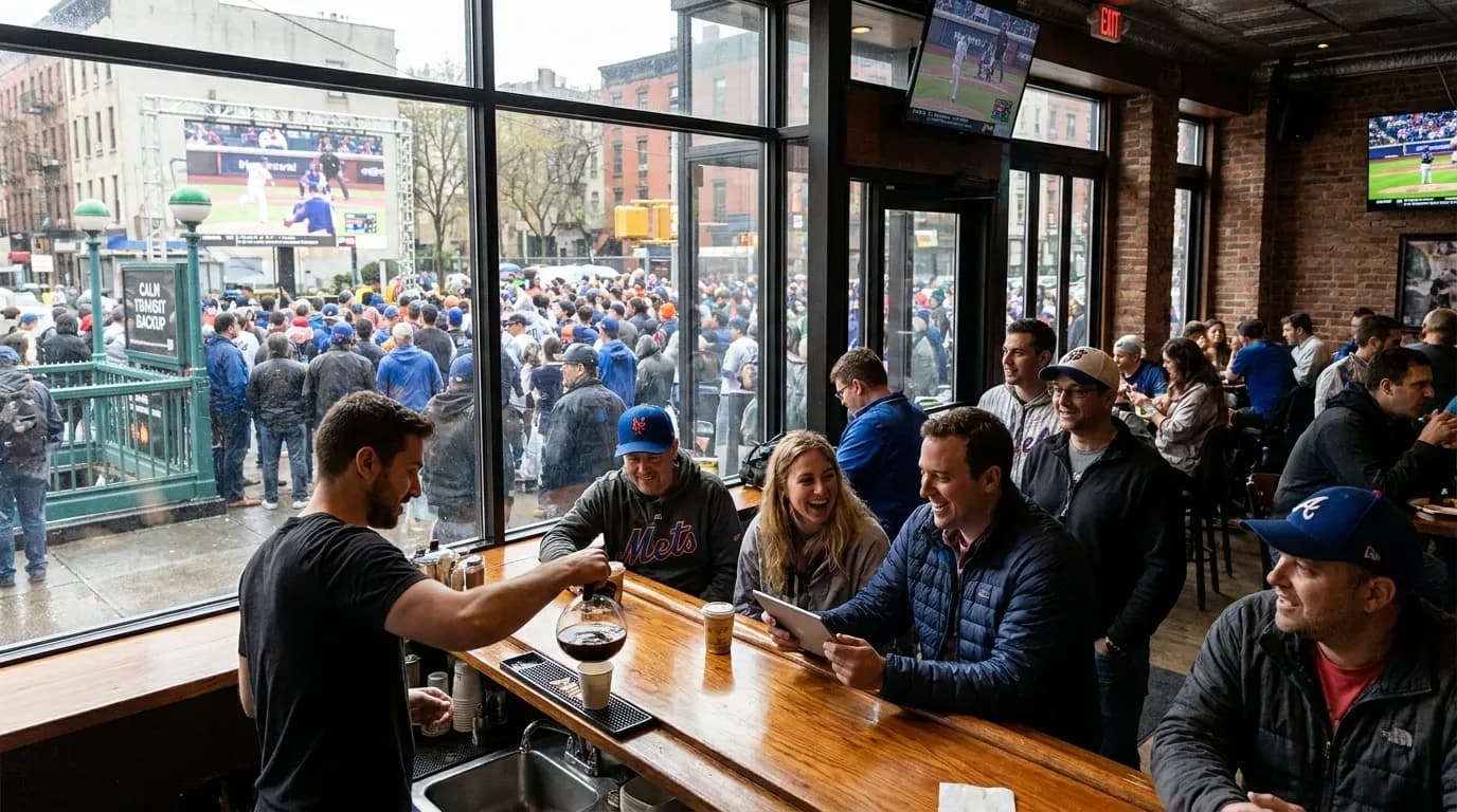 Practical city scene for Mets vs Braves: NYC Watch Plan With Calm Transit Backups