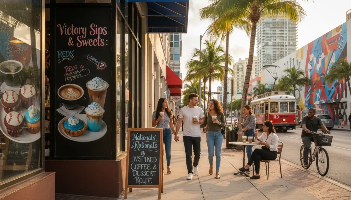 Local detail for Miami Coffee & Dessert Route: Reds vs Nationals Inspired Sweet Indulgences