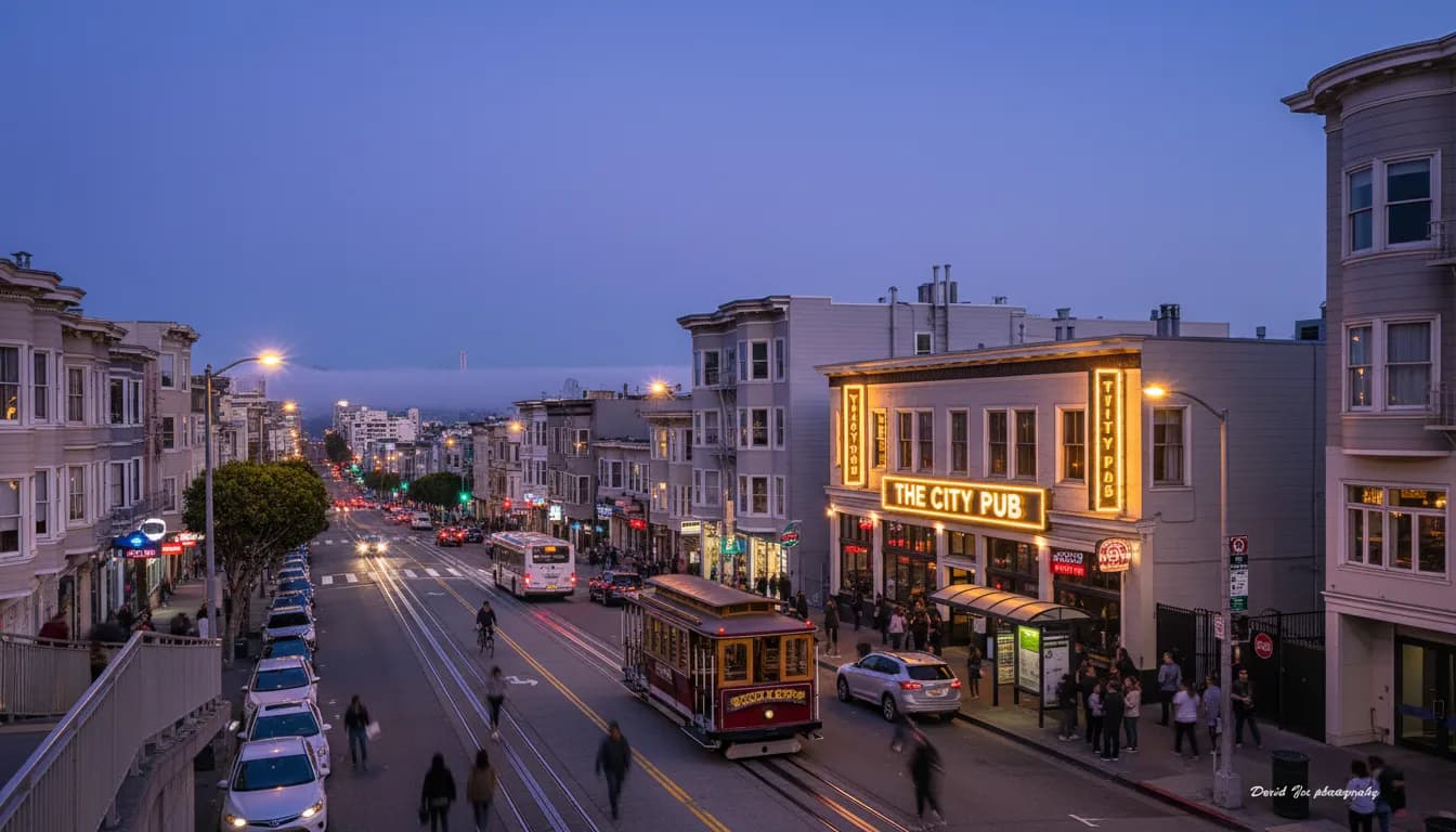 Practical city scene for Chicago vs Santos Laguna: SF Bar-and-Transit Plan