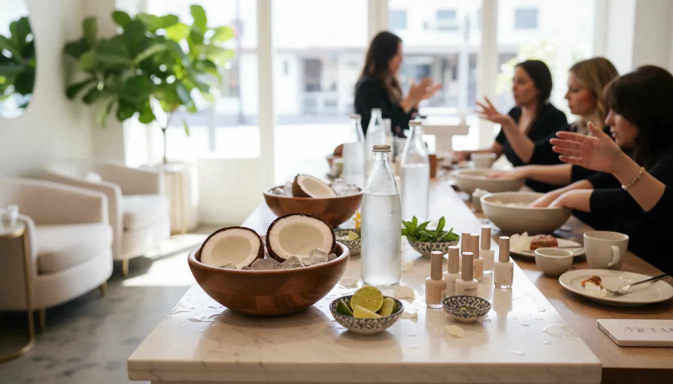 Practical city scene for Los Angeles Weekend Plan: 'Anne Hathaway Coconut Water Nails' Inspiration Route