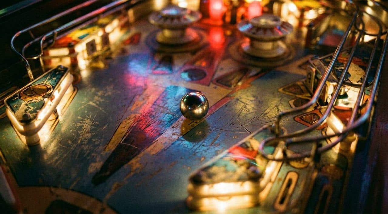 A Back-Room Vintage Arcade in Williamsburg, Dim and Humming on Its Own Schedule - scene