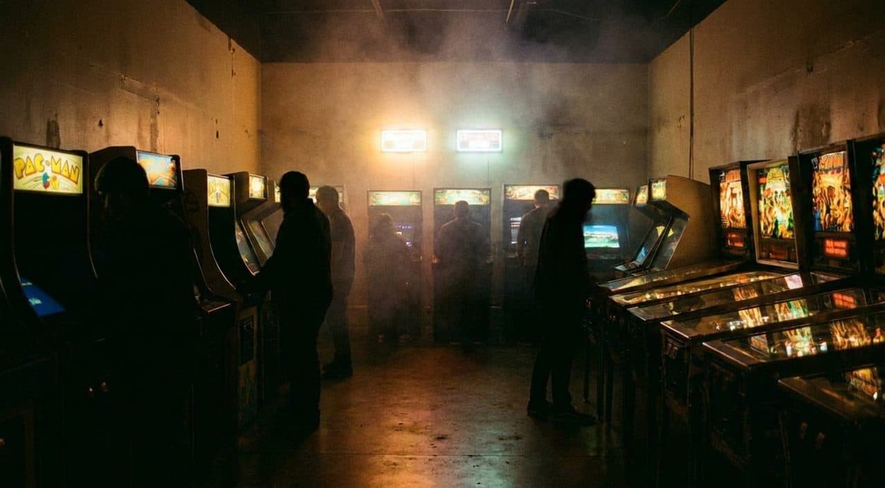 A Back-Room Vintage Arcade in Williamsburg, Dim and Humming on Its Own Schedule - scene