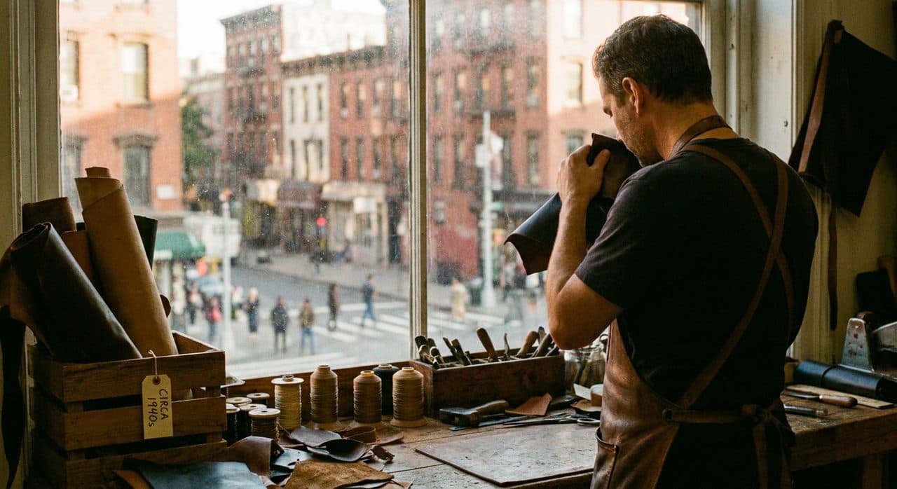 A Bookbinder on the Bowery Who Repairs Spines by Feel - cover image