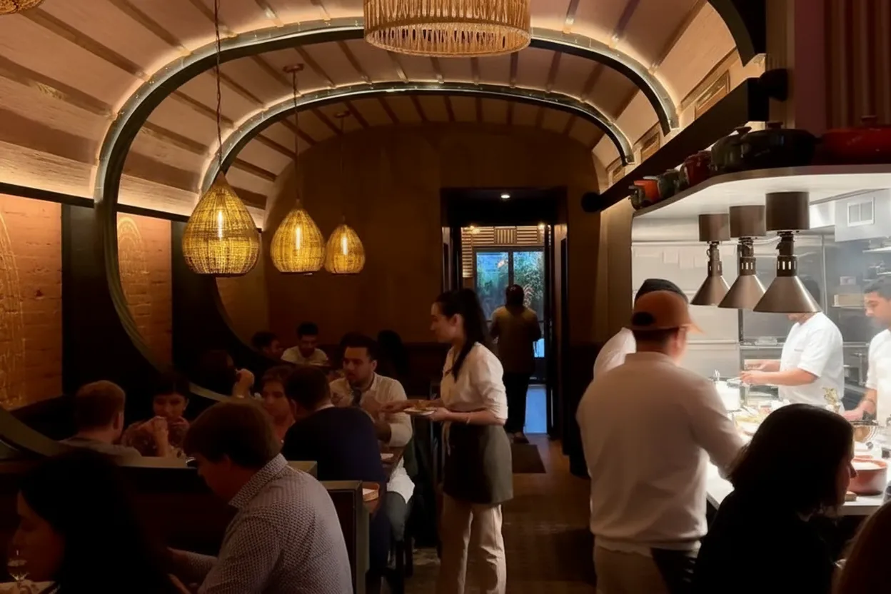 NYC experience scene for Adda in Long Island City for a Spicy Lunch Before a Museum or Studio Visit