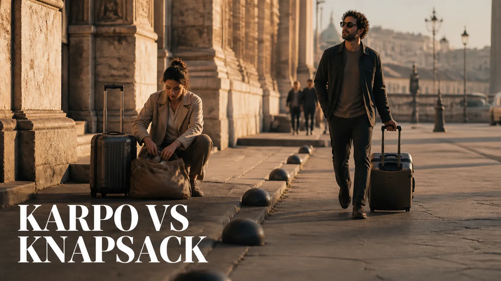 Karpo versus Knapsack in a photorealistic editorial comparison.