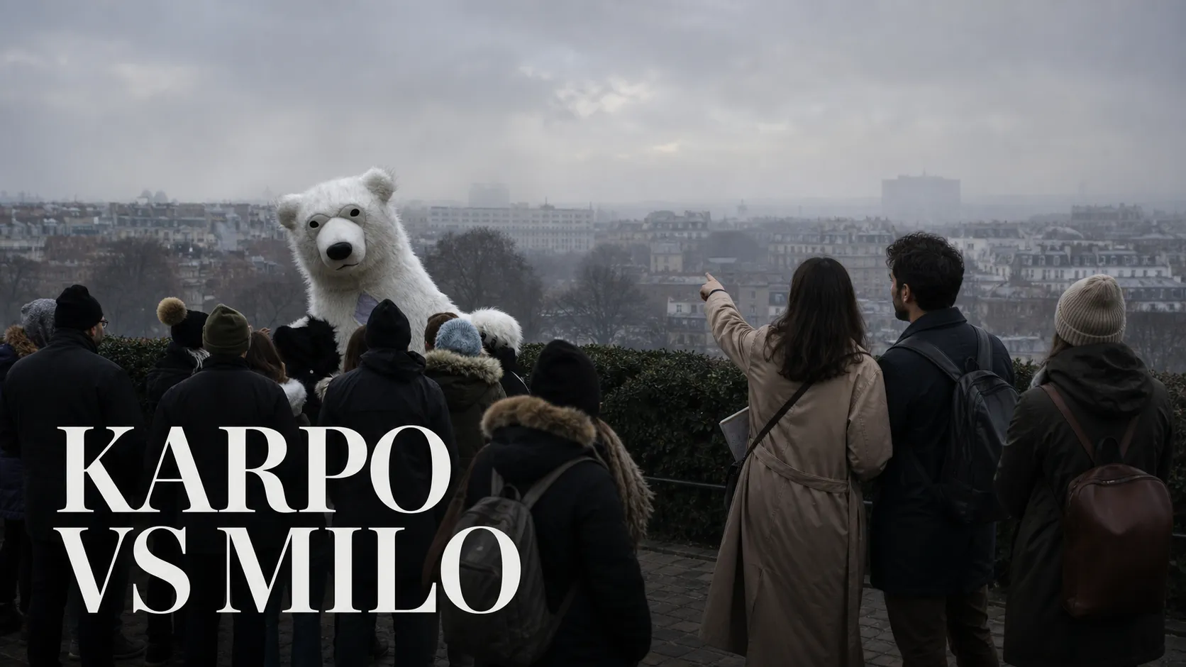 Karpo versus Milo in a photorealistic editorial comparison.