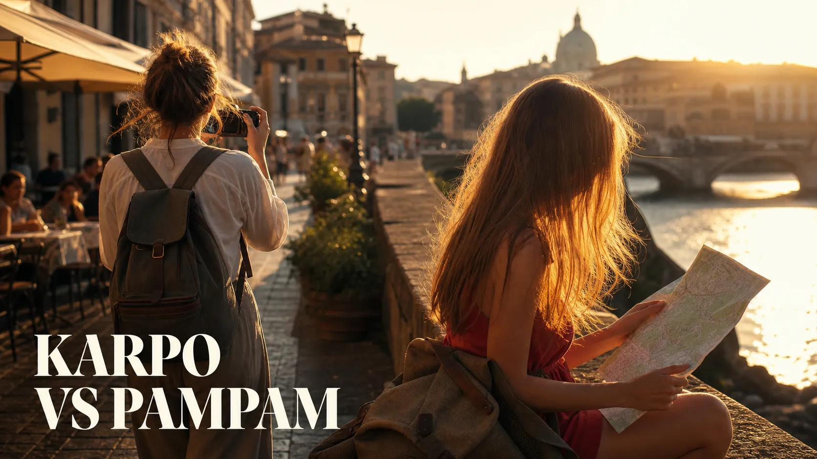 Karpo versus PamPam in a photorealistic editorial comparison.