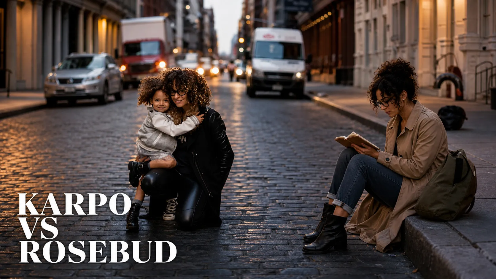 Karpo versus Rosebud in a photorealistic editorial comparison.