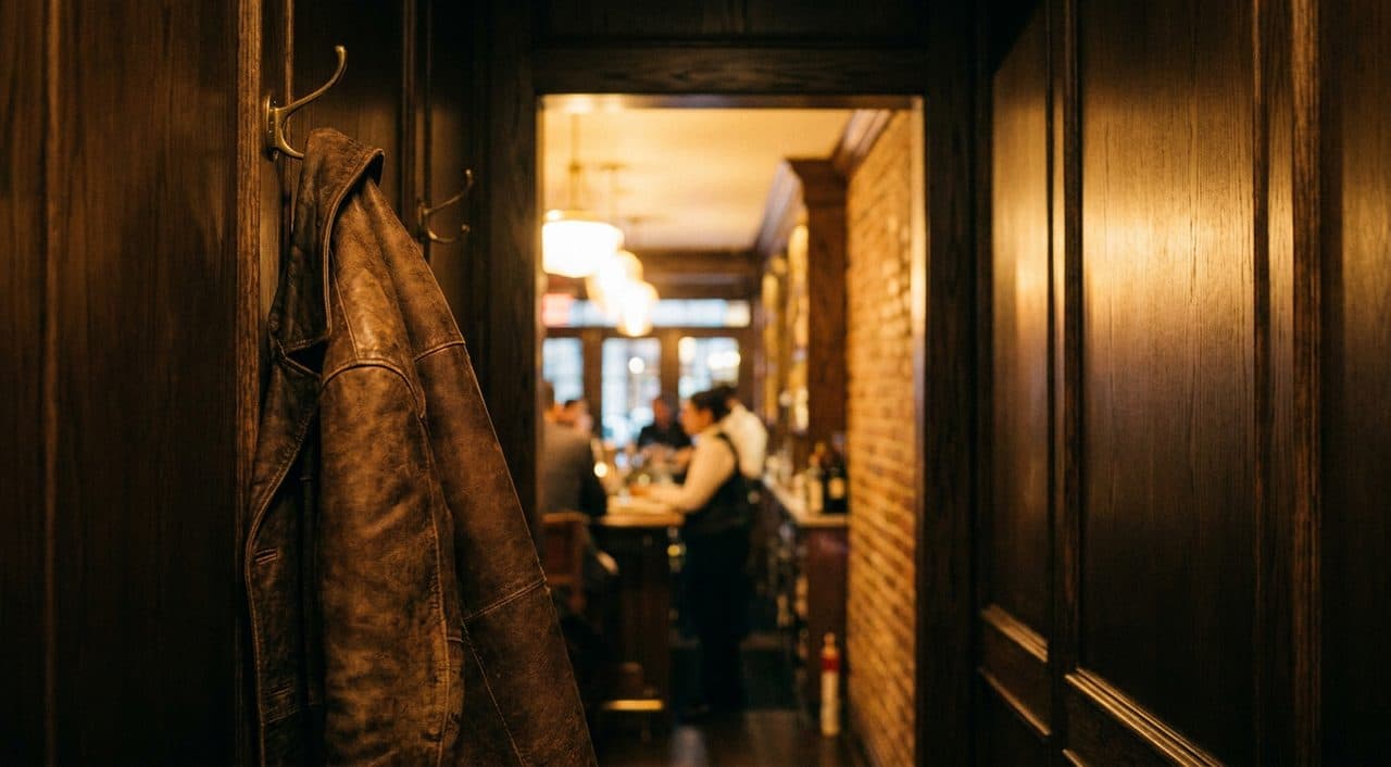 A Last Glass of Vermouth in a West Village Back Room Where No Music Plays - scene