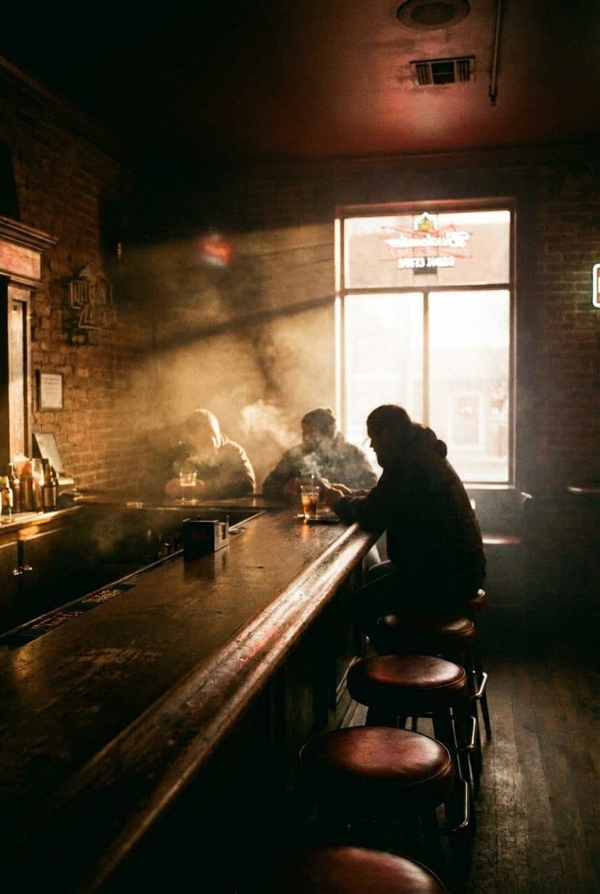A Late Weeknight at a Polish Dive Bar in Greenpoint, Before the Walk Home - scene