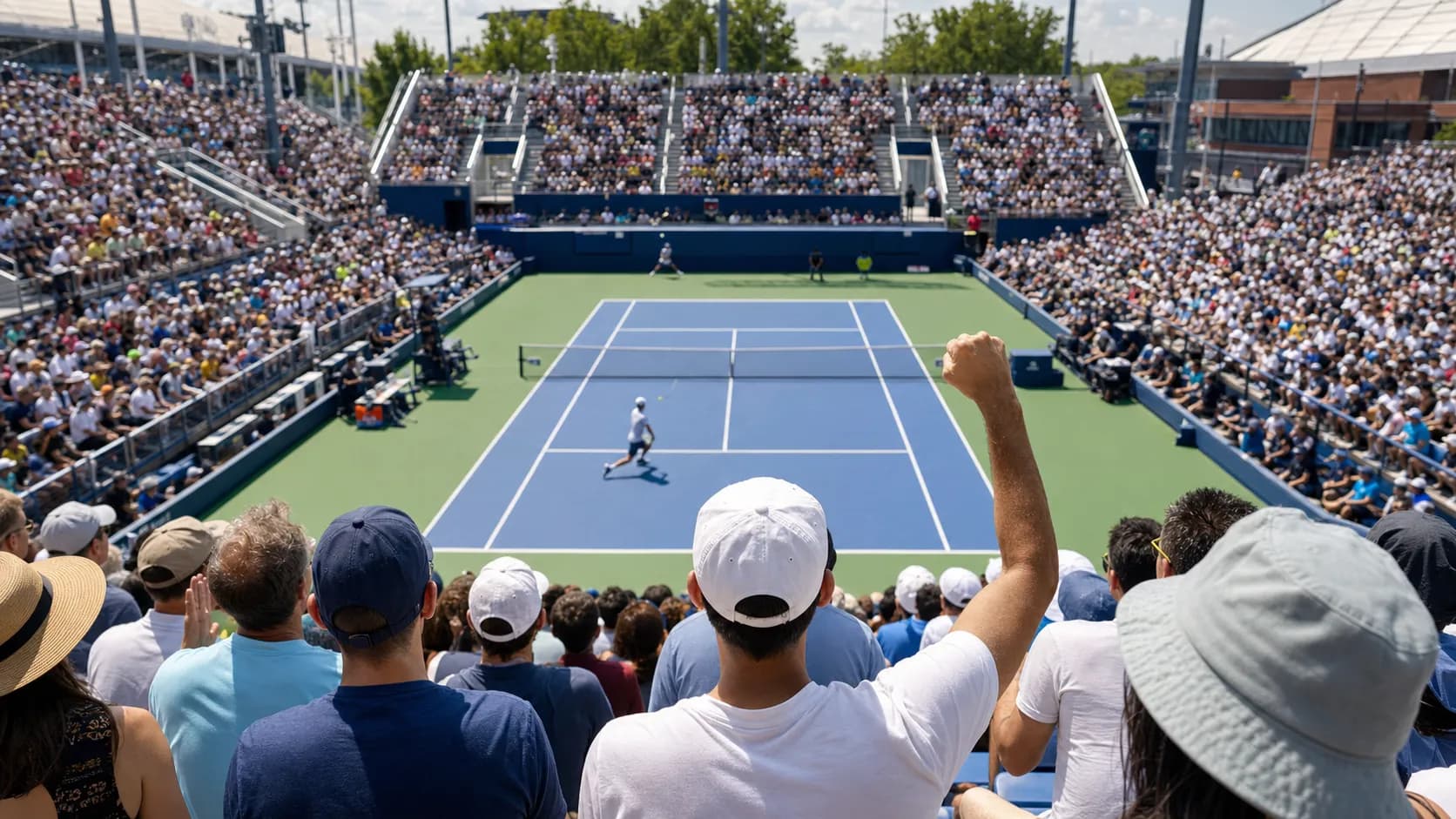 Bright US Open tennis atmosphere illustrating Alex de Minaur’s Speed Could Reshape the US Open Draw.