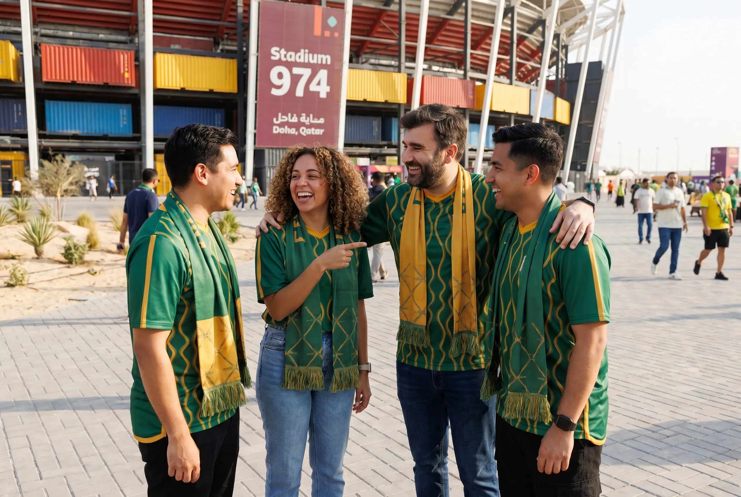 World Cup supporters navigating North America during match day.
