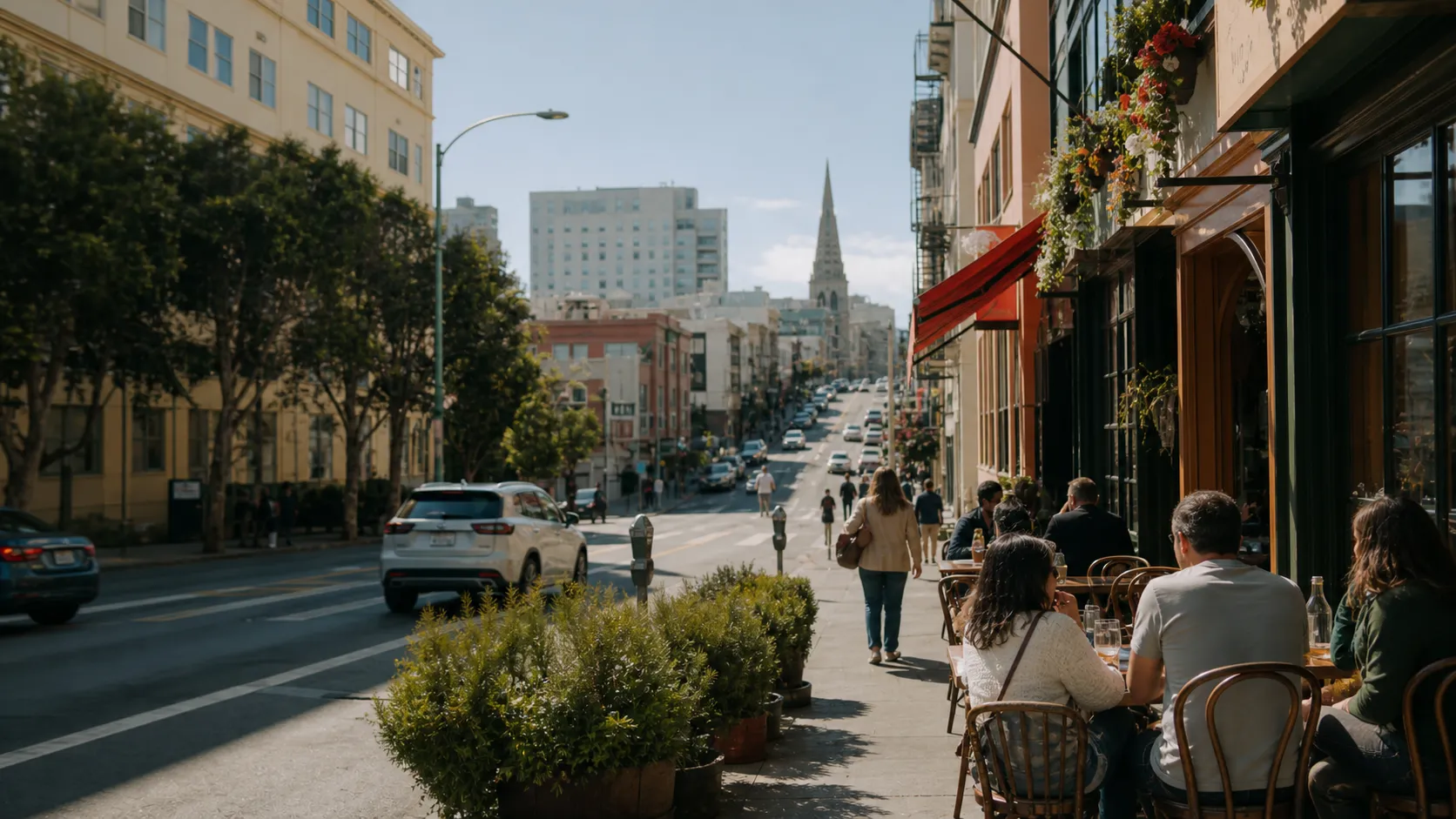 Realistic city scene for A Low-Friction San Francisco Route Around david crowley