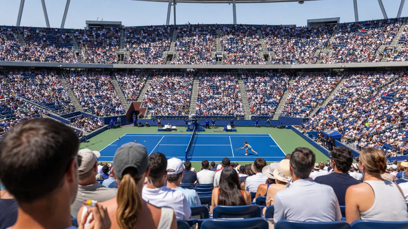 Bright US Open tennis atmosphere illustrating Amanda Anisimova’s Power Game Could Thrive in New York.