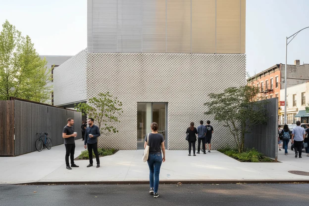 Cover scene for Amant in East Williamsburg: A Courtyard Art Detour Before the L Train Home