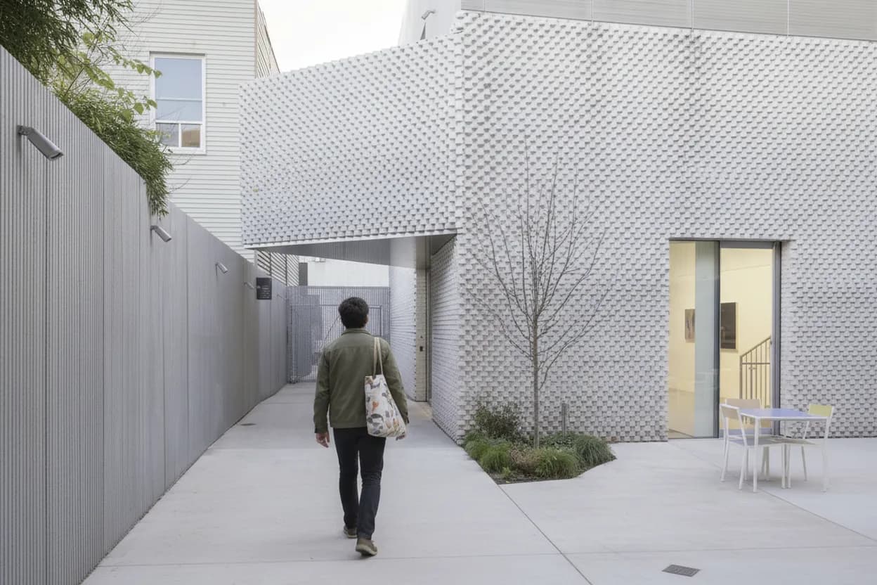 NYC experience scene for Amant in East Williamsburg: A Courtyard Art Detour Before the L Train Home