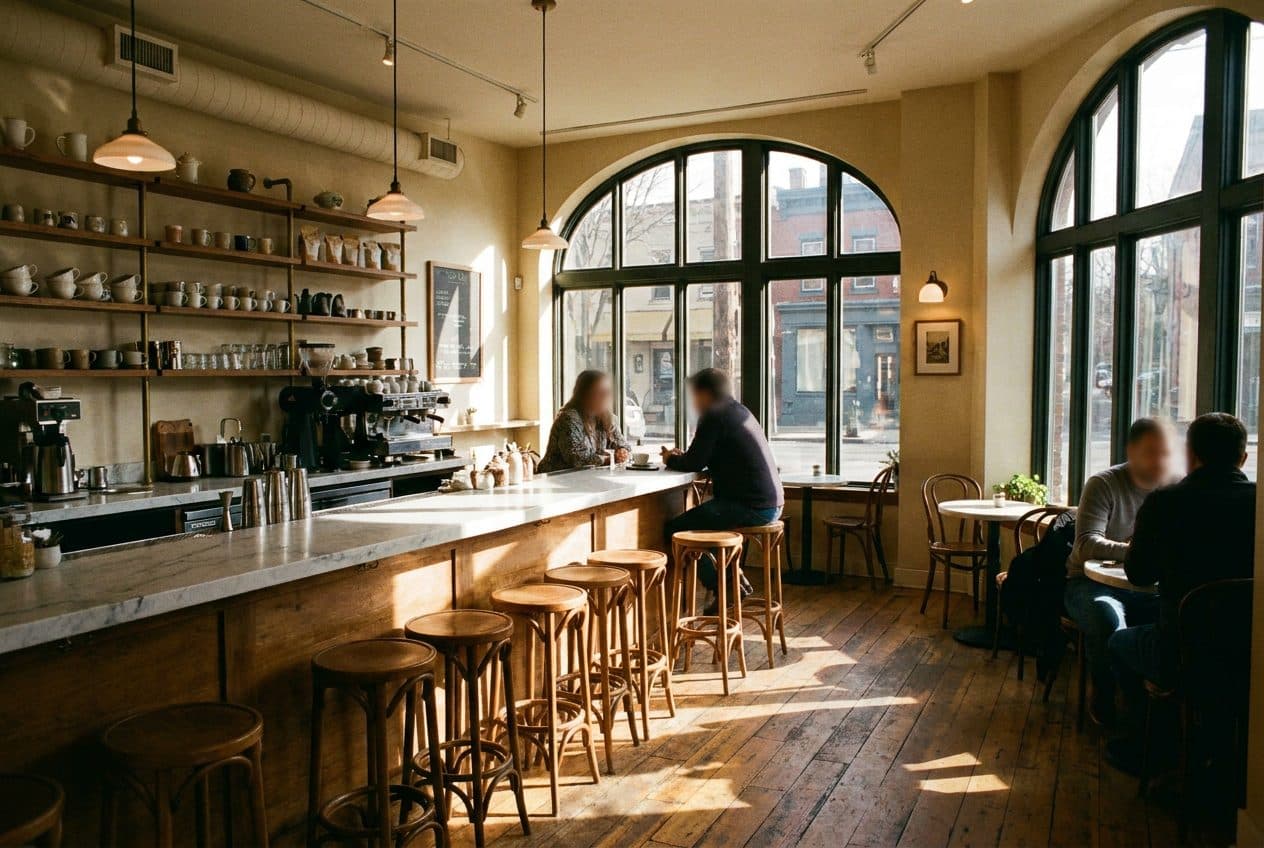 A Morning Espresso at the Marble Counter in Fort Greene Before the Neighborhood Wakes - cover image