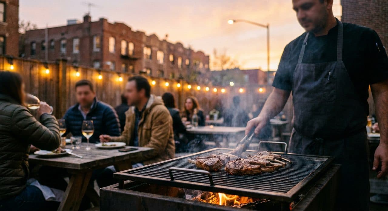 An Astoria Taverna with a Secret Backyard Grill Night - cover image