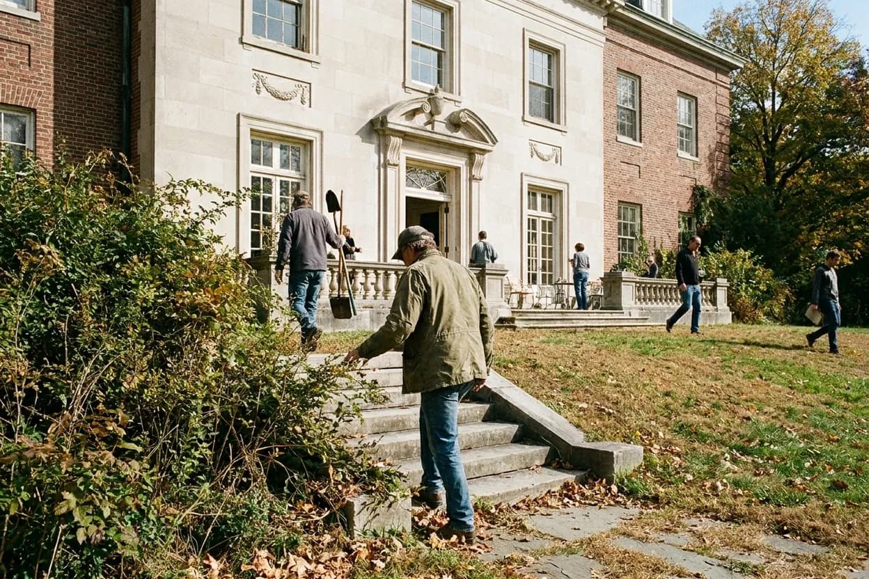 NYC experience scene for Andrew Freedman Home: The Grand Bronx Mansion Turned Creative Space