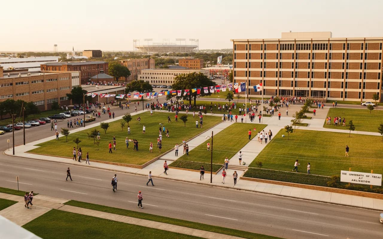 Angels Rangers Arlington Family Parking route image