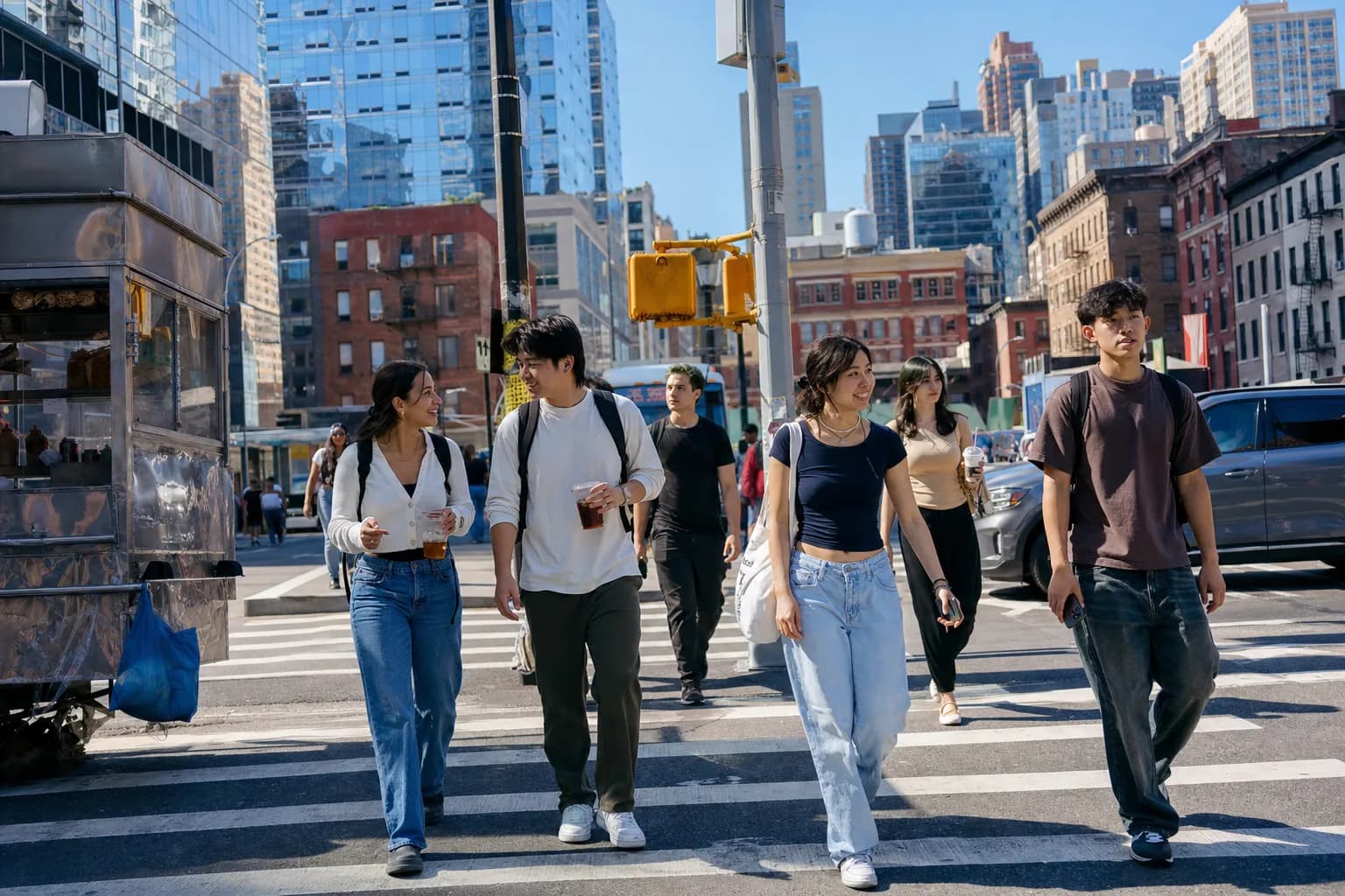 Baruch Flatiron housing search under bright weekday light