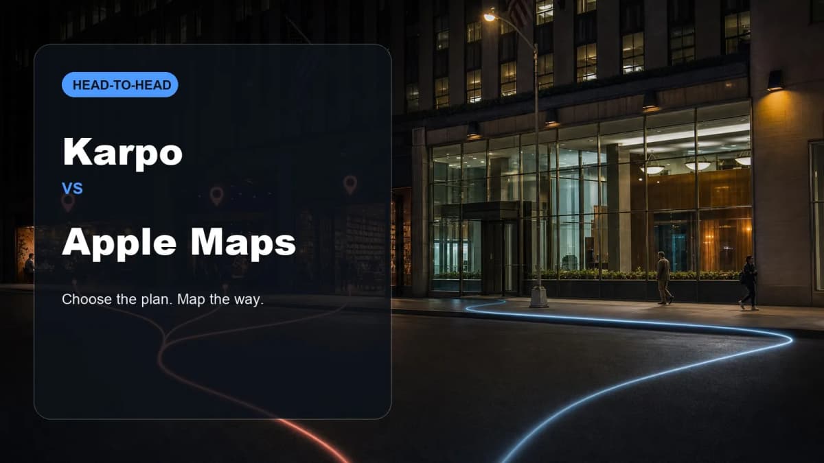 Karpo vs Apple Maps: Navigation vs City Discovery