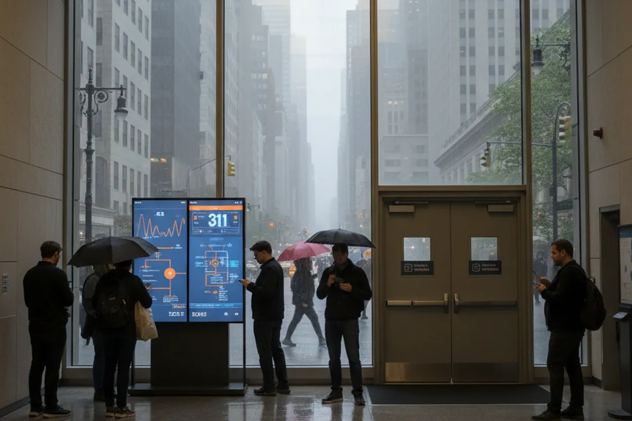 NYC experience scene for Appleton Tornado: NYC Indoor Safety and Alert Decision Guide
