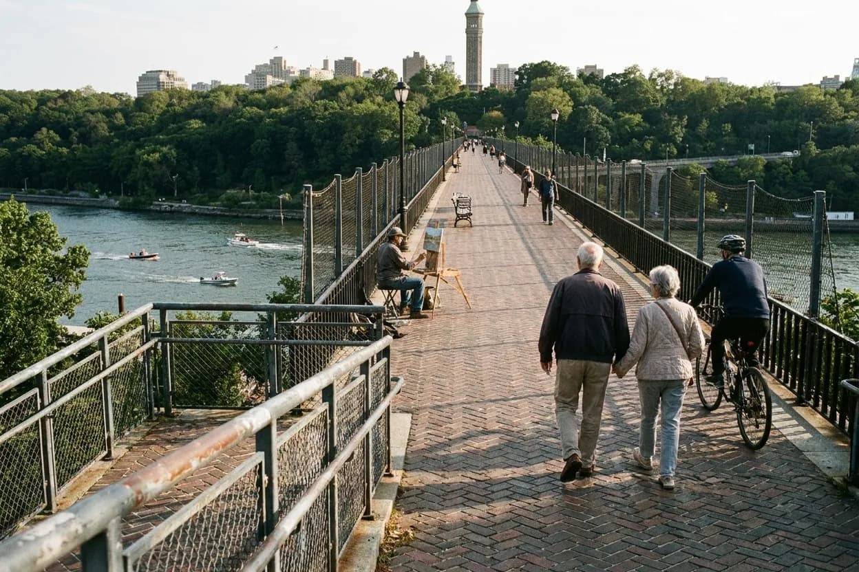 Cover scene for Aqueduct Walk: The Bronx Greenway Built on Old Water Infrastructure