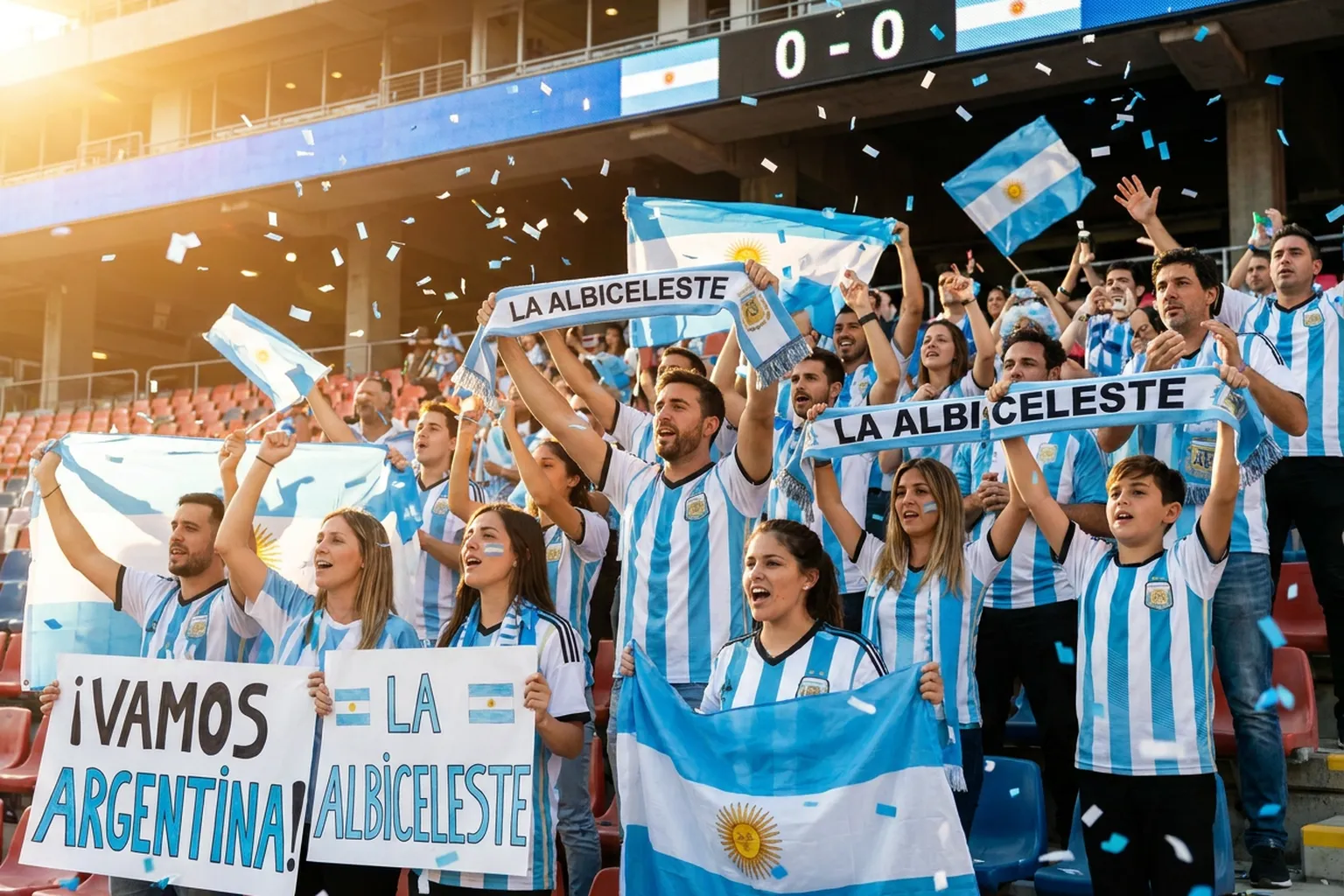World Cup supporters navigating East Rutherford · New York City · North America during match day.