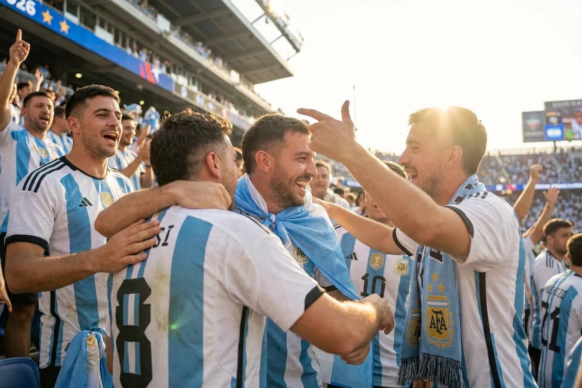 World Cup supporters navigating East Rutherford · New York City · North America during match day.