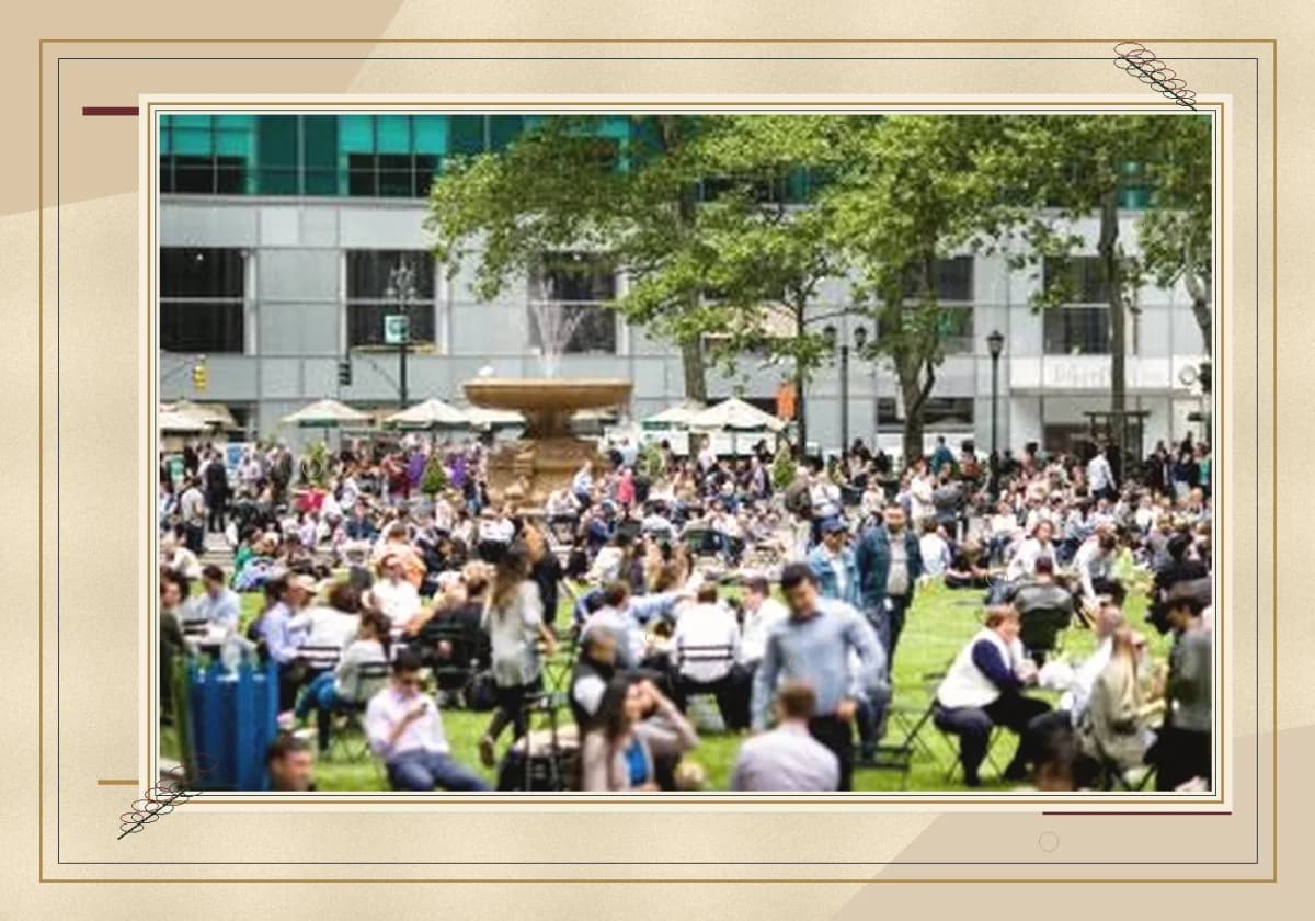 Bryant Park lunch lawn