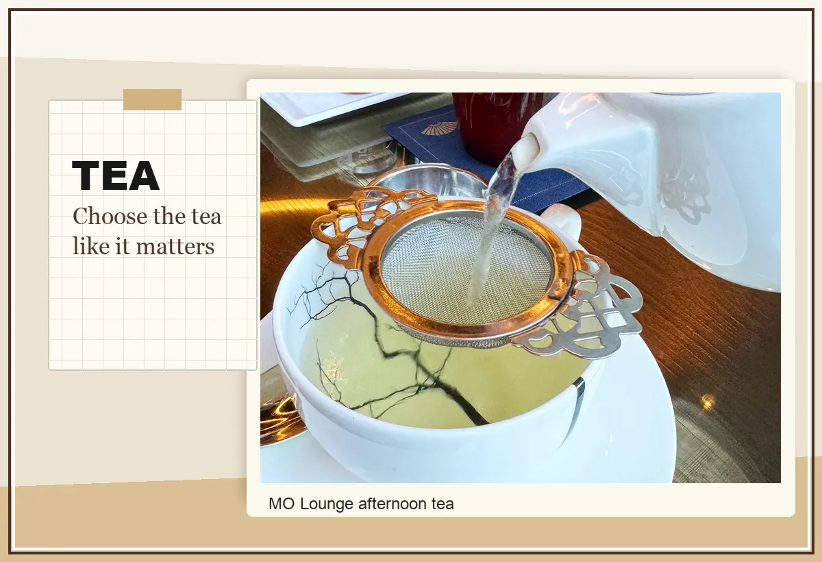 MO Lounge tea service collage
