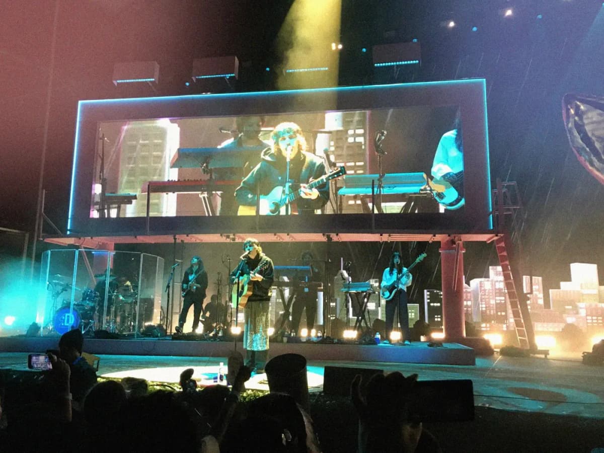 Forest Hills Stadium night stage