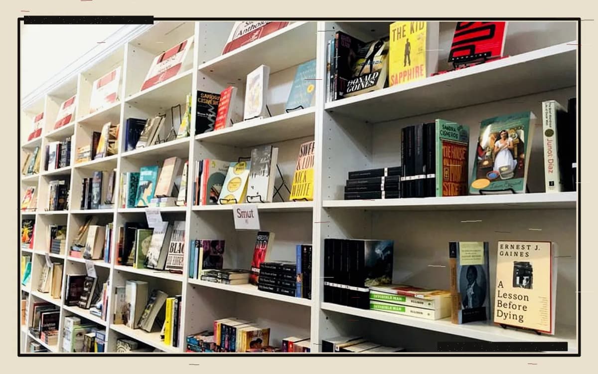The Lit. Bar shelves