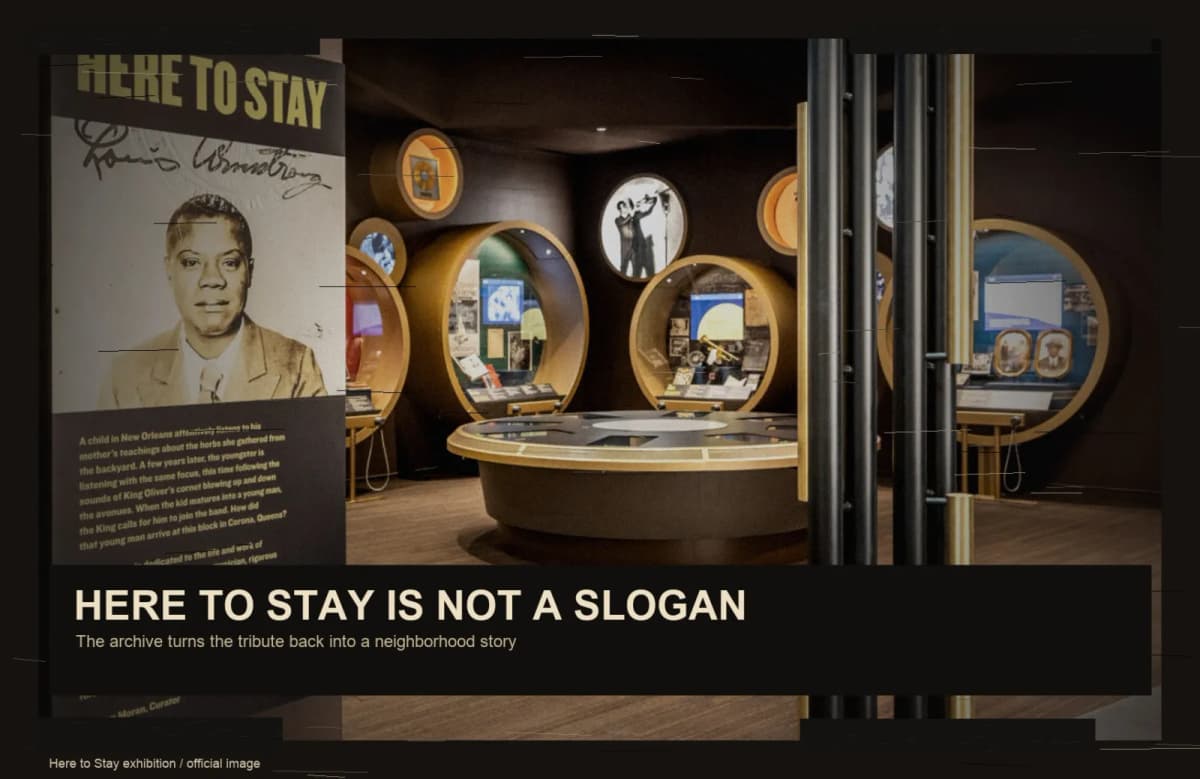 Louis Armstrong Here to Stay exhibit
