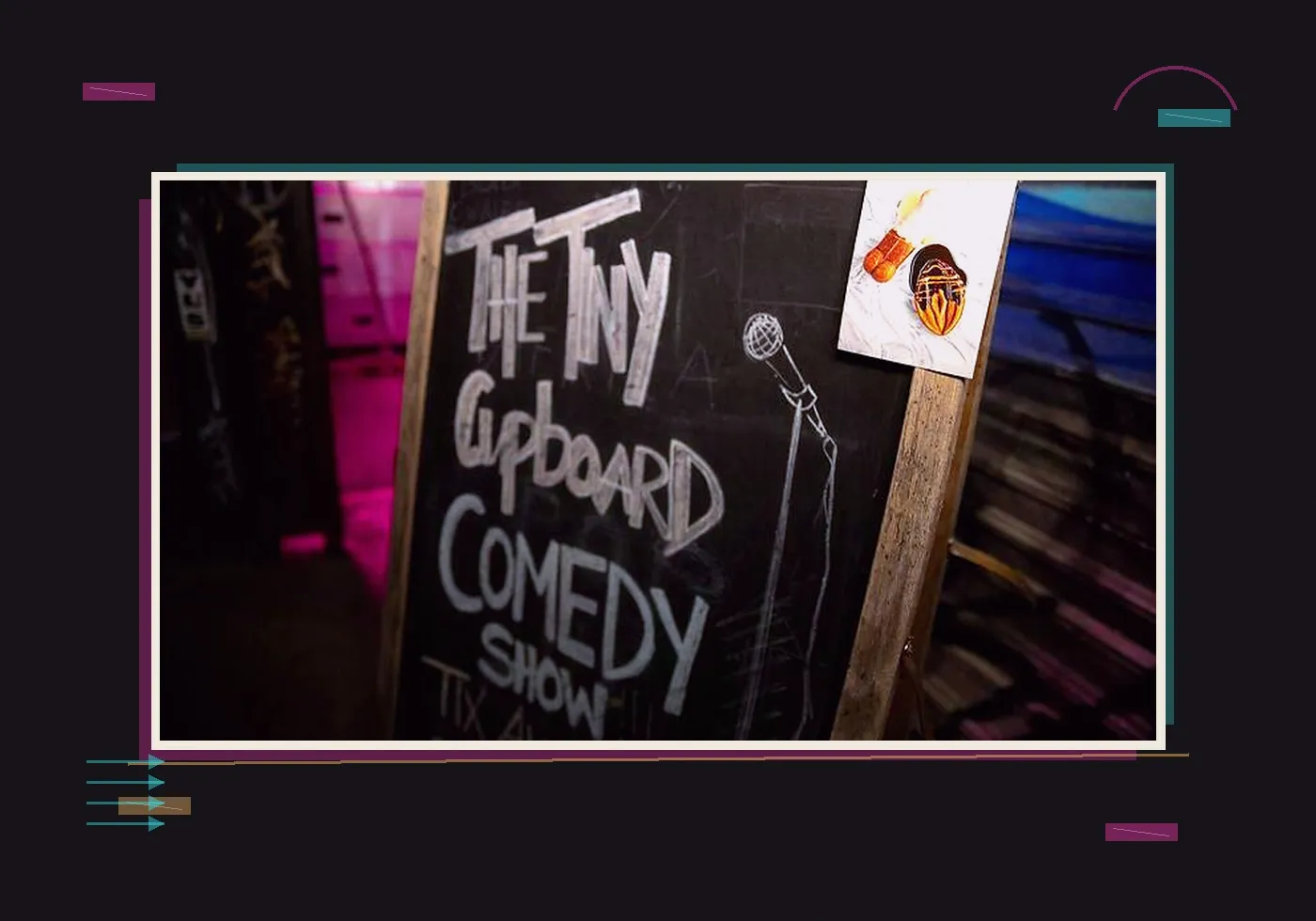 The Tiny Cupboard chalkboard sign