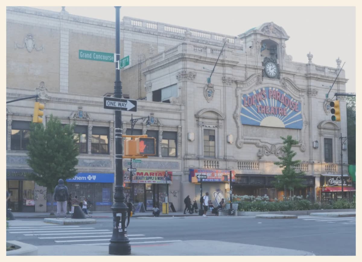 Bronx grand Concourse paradise theatre