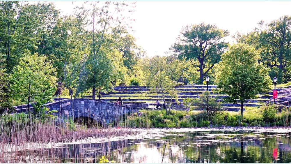 Crotona Park bridge view