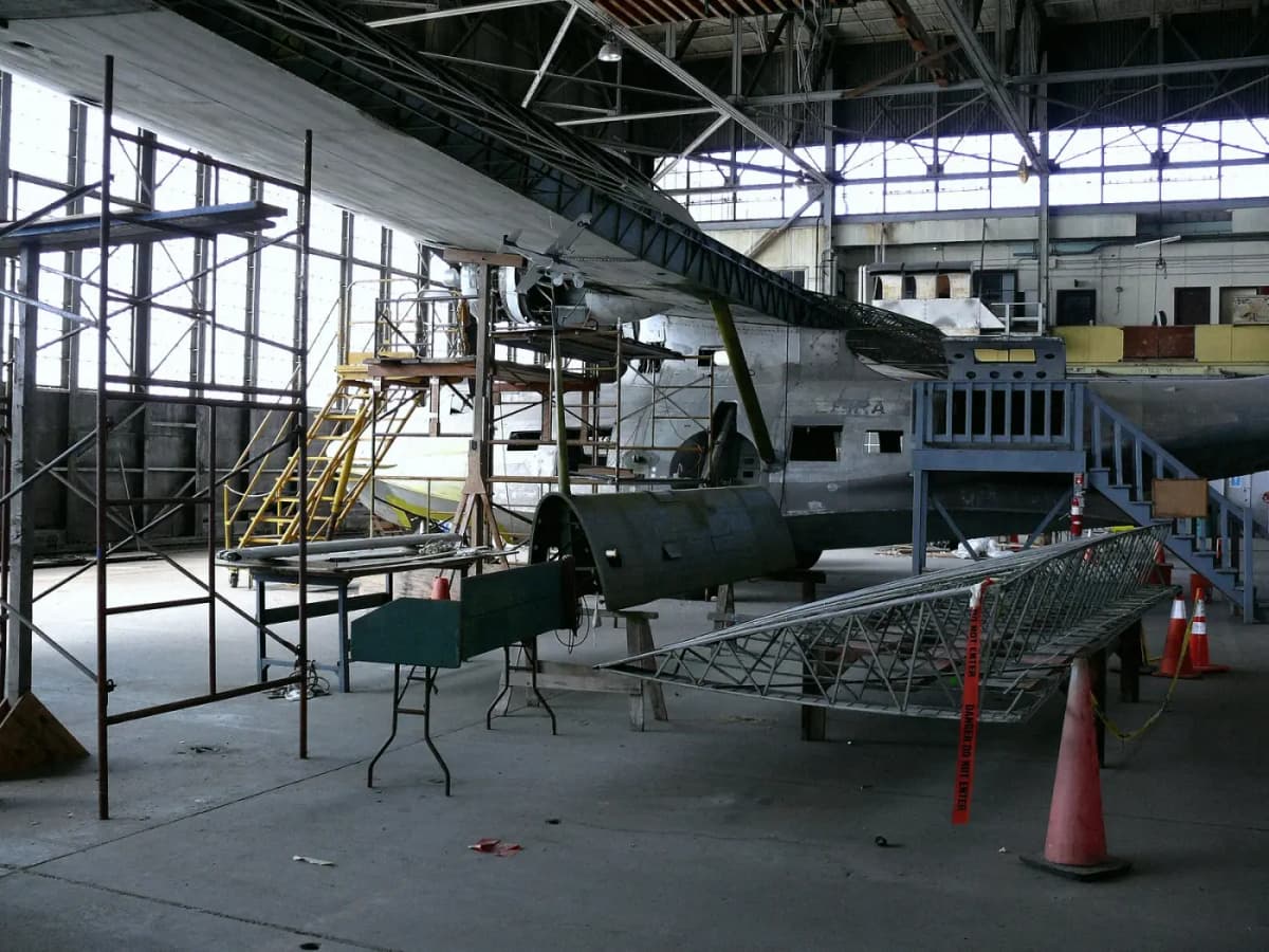 Floyd Bennett Field hangar b catalina