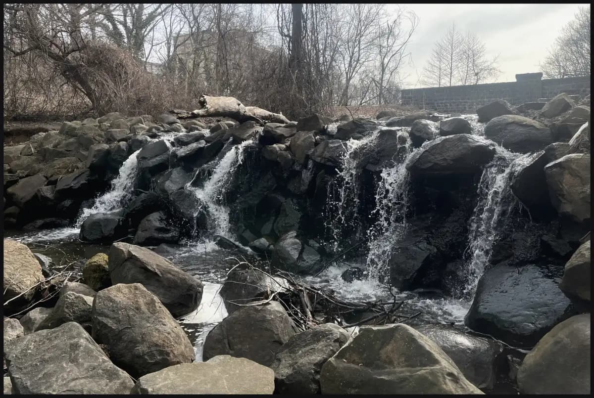 Staten Island clove lakes park waterfall