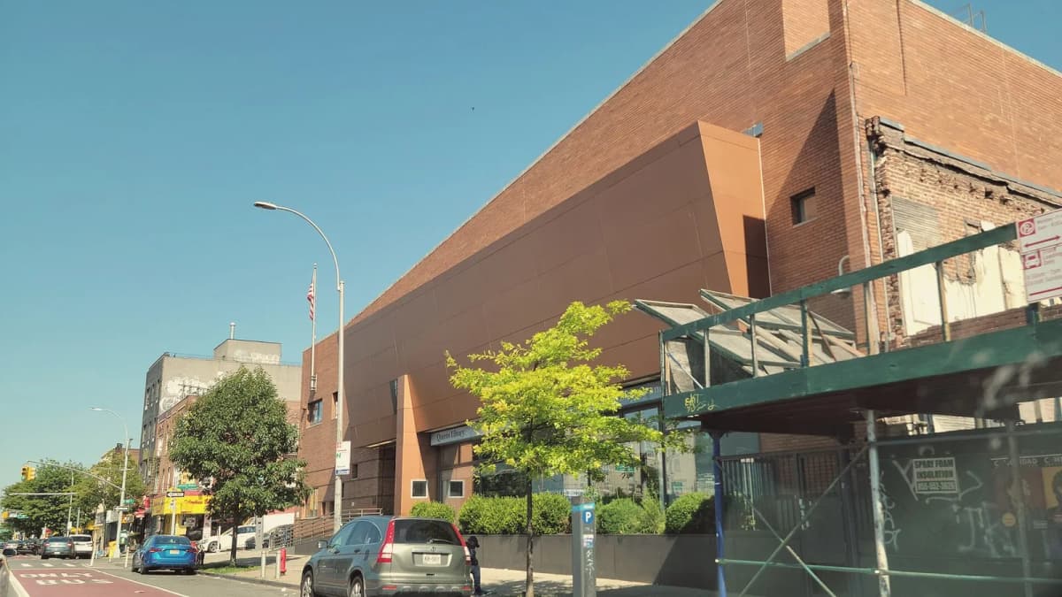 Queens Public Library langston hughes library corona