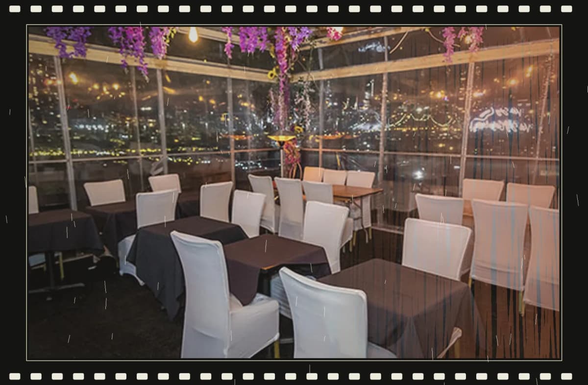 Manhattan vista after dark room