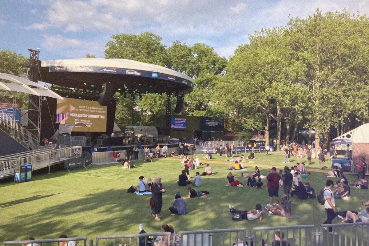 Brooklyn central Park SummerStage lawn