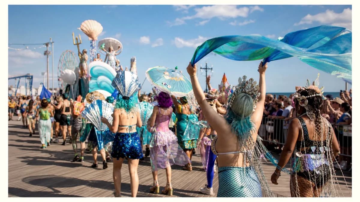 Mermaid Parade scene