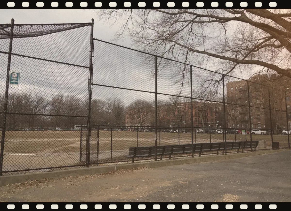 Prospect Park parade ground baseball field backstop