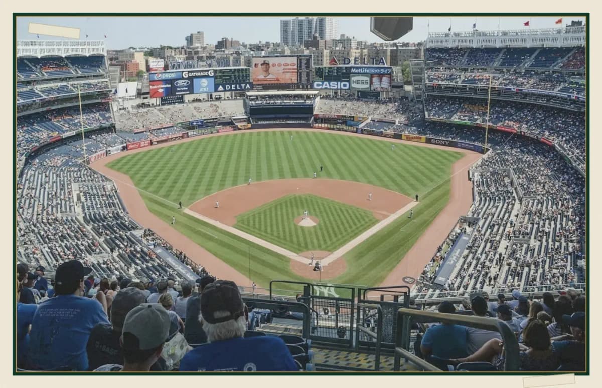 Yankee Stadium first seat view
