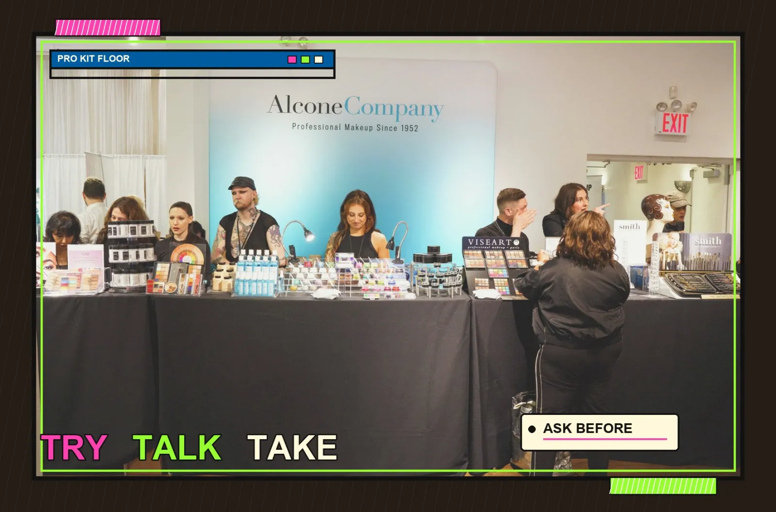 Chelsea makeupshow table